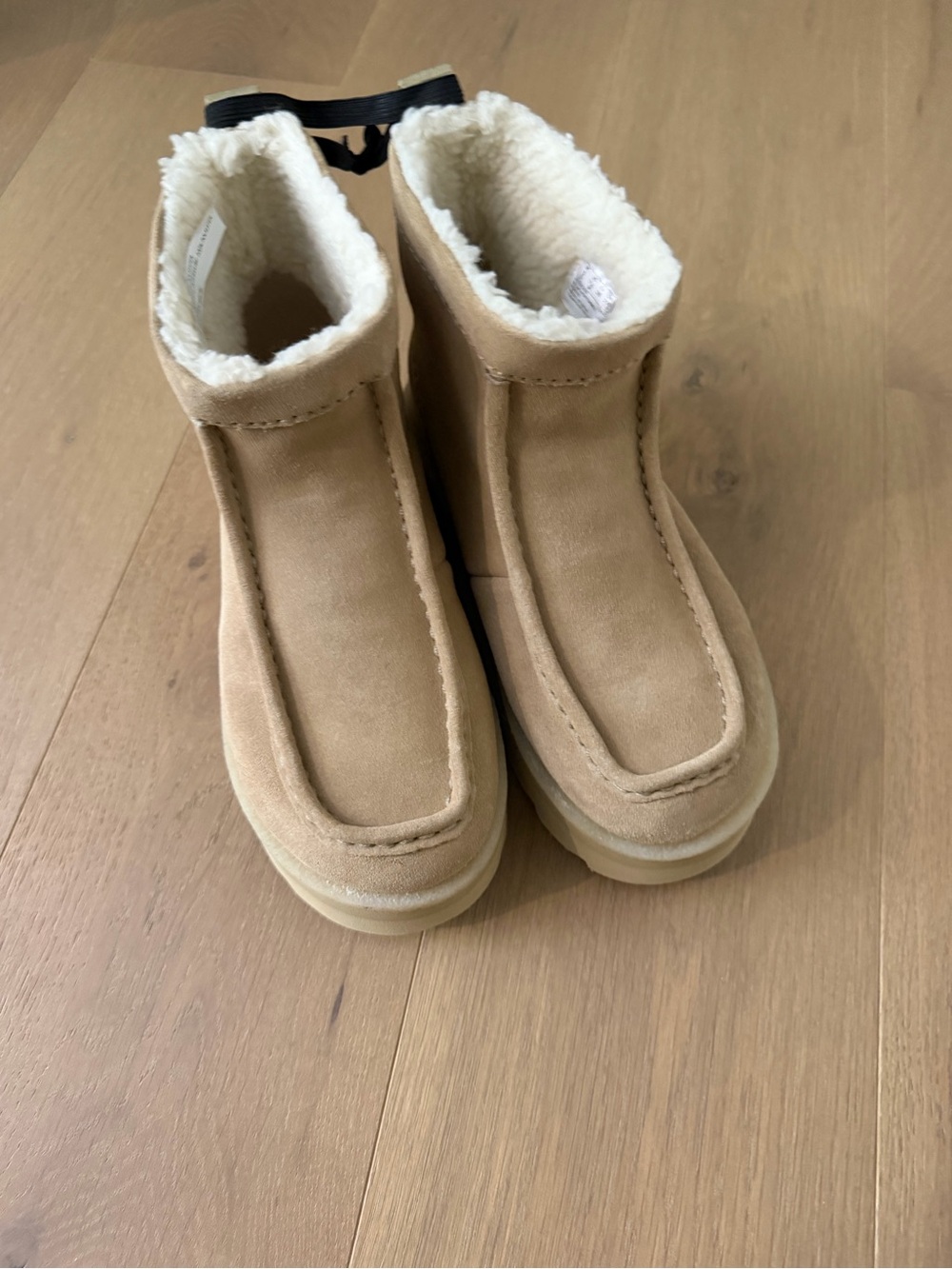 Clarks Originals Meare Rooey lined boot in dark sand suede NWT 7.5